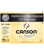 Photo CANSON 200317104 : Lot de feuilles Mi-teintes - 320 x 240 mm - Noir