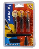 Photo Kit de stylo plume Calligraphie Plumix - 0,58 / 0,70 / 1,00 mm : PILOT