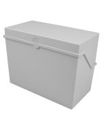 Photo Boîte en plastique pour fiches A6 - 400 fiches - Gris Lumière : HELIT H6214682