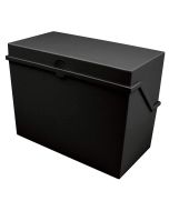 Photo Boîte en plastique pour fiches A6 - 400 fiches - Noir : HELIT H6214695