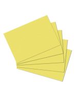 Photo Lot de 100 fiches Bristol unies - 148 x 210 mm - Jaune : HERLITZ 10837136