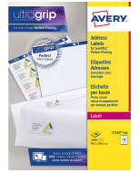 Photo Étiquettes adresses - 99,1 x 38,1 mm Lot de 1400 AVERY L7163-100.FR
