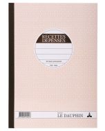 Journal Recettes Dépenses : Carnet autocopiant Dupli - 297 x 210 mm Le Dauphin 1502D