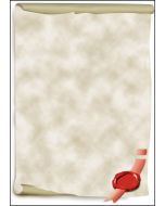 DP521 SIGEL : Lot de 12 feuilles de papier - Parchemin Médiéval