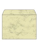 SIGEL DU203 : Lot de 25 enveloppes marbrées - 162 x 229 mm - Beige