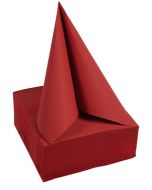 Serviettes de table Cocktail - 200 x 200 mm - Rouge PRO NAPPE Lot de 50 image