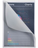 Image Pochettes à coins A4 en papier - Transparent blanc EXACOMPTA