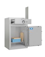 Coffre de dépôt de fonds - Classe 1 - Serrure à clé et électronique - HARTMANN Zephir Dépôt 801