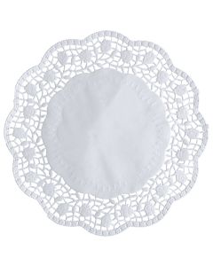 Photo Napperon en papier - Rond - 330 mm - Blanc PAP STAR