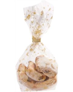 Sachet de Noël transparent avec fond - 115 x 190 mm : FOLIA Lot de 10 Modèle