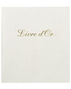 Livre d'or - Cuir Alpille - Blanc - 260 x 220 mm EXACOMPTA Visuel