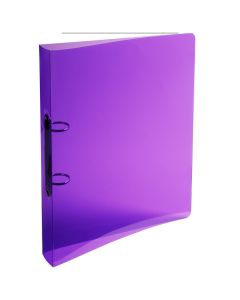 54298E Crystal : Classeur souple Assortiment - 2 anneaux violet