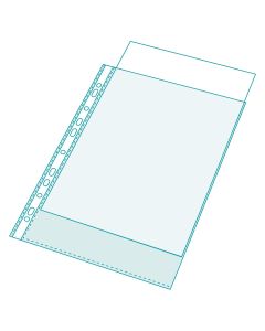 Lot de 10 Pochettes perforées à soufflet - A4 - Ouverture haut : EXACOMPTA Visuel