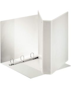 Classeur Personnalisable 3 Pochettes - Blanc - 4 anneaux de 25 mm : ESSELTE Visuel