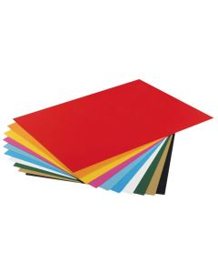 Carton de Bricolage 500 x 700 mm - Assortiment - 300 g/m² : FOLIA Lot de 10 Visuel