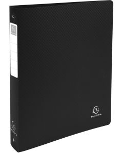 Exacompta 51391E : Classeur rigide Noir - 4 anneaux Modèle
