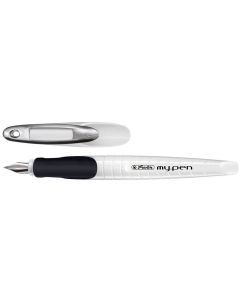 Photo Stylo plume My Pen - Droitier - Blanc / Noir HERLITZ