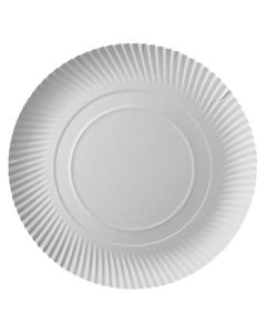 Assiette jetable en carton - Diamètre de 320 mm PAP STAR Pure