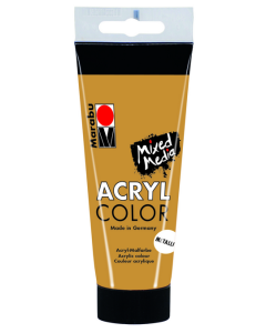 Photo Peinture acrylique mat Or - MARABU AcrylColor  de 100 ml