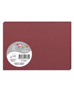 Photo POLLEN Carte Bordeaux 110 x 155 mm C6 1380C Clairefontaine