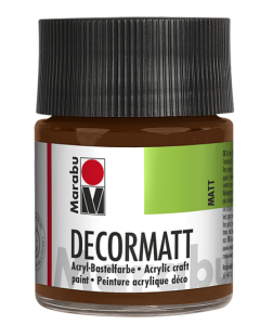 Photo 14010005047 MARABU : Peinture acrylique Decormatt - 50 ml - Marron clair