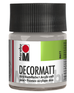 Photo 14010005782 MARABU : Peinture acrylique Decormatt - 50 ml - Argent métallique