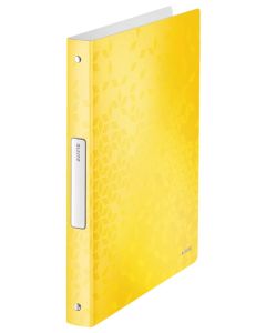 Photo Classeur souple à 4 anneaux - Dos de 32 mm - Jaune LEITZ WOW Image