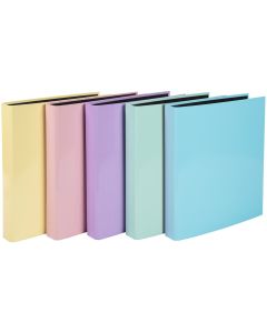 Photo Classeur rigide à 4 anneaux en D - Dos 40 mm - Assortiment EXACOMPTA Aquarel Image