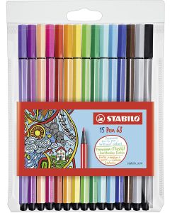 Photo STABILO : Lot de 20 stylos-feutres - Pen 68 6820/PL