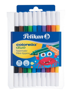Photo Étui de 10 Feutres Double Pointes - Colorella Duo - Assortiment PELIKAN