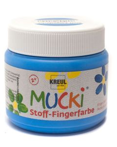 Photo KREUL : Gouache aux doigts pour textile MUCKI - 150 ml - Bleu (Peinture) image