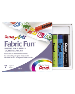 Photo PENTEL PTS Craies pastel pour tissus PTS-7