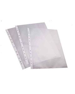Photo Lot de 100 Pochettes perforées en PP lisse 0,07 mm - A4 : PRO-Office