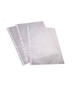Photo Lot de 10 Pochettes perforées en PP - A4 - Incolore : PRO-Office épaisseur 0,05mm