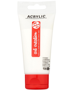 Photo Peinture acrylique ArtCréation - Blanc titane - 75 ml ROYAL TALENS