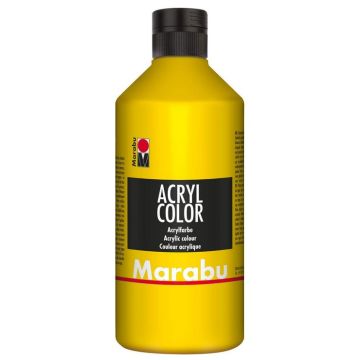 Peinture Acrylique - 500 ml - Jaune MARABU Acryl Color
