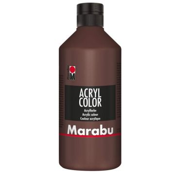 Peinture Acrylique - 500 ml - Brun moyen MARABU Acryl Color