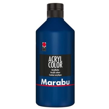 Peinture Acrylique - 500 ml - Bleu foncé MARABU Acryl Color