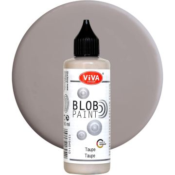 Peinture effet 3D - Blob Paint Modern Pastel - Taupe : VIVA image
