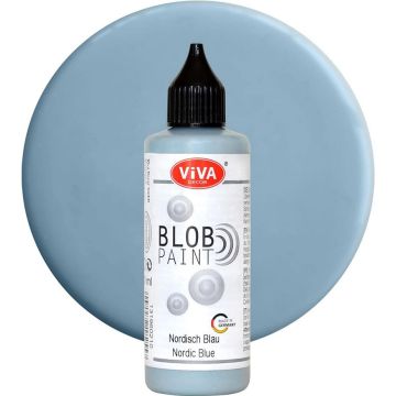 Peinture effet 3D - Blob Paint Modern Pastel - Bleu Nordique VIVA image