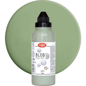 Peinture effet 3D - Blob Paint Modern Pastel - Sauge : VIVA image