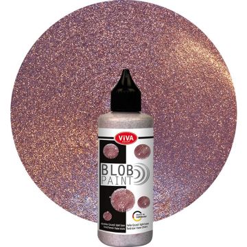 Peinture effet 3D - Blob Paint Glitter - Paillettes Or Rose VIVA image