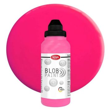 Peinture effet 3D - Blob Paint - Rose Fluo VIVA image