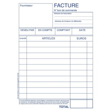 FACTURETTE : Bloc autocopiant dupli 2152 Elve