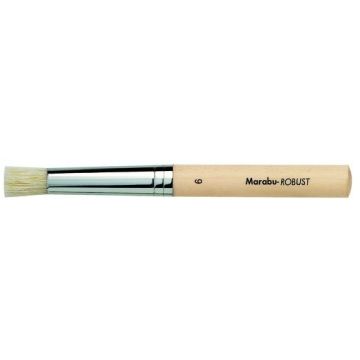 Photo Pinceau brosse - Rond - Taille nº 6 MARABU Robust 