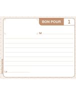 LE DAUPHIN 1142D Carnet autocopiant dupli Bon Pour - 105 x 135 mm Modèle