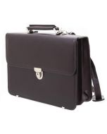 Cartable en cuir marron STANFORD de DAVIDT'S 462105-08