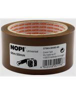 Ruban adhésif d'emballage 50 mm x 66 m - Marron : NOPI