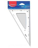 Equerre Cristal - Hypoténuse de 210 mm - 60 ° MAPED 