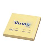 Bloc-Notes repositionnables - Jaune - 76 x 76 mm TARTAN 